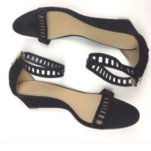 J Crew Lilliana suede sandal Wedge